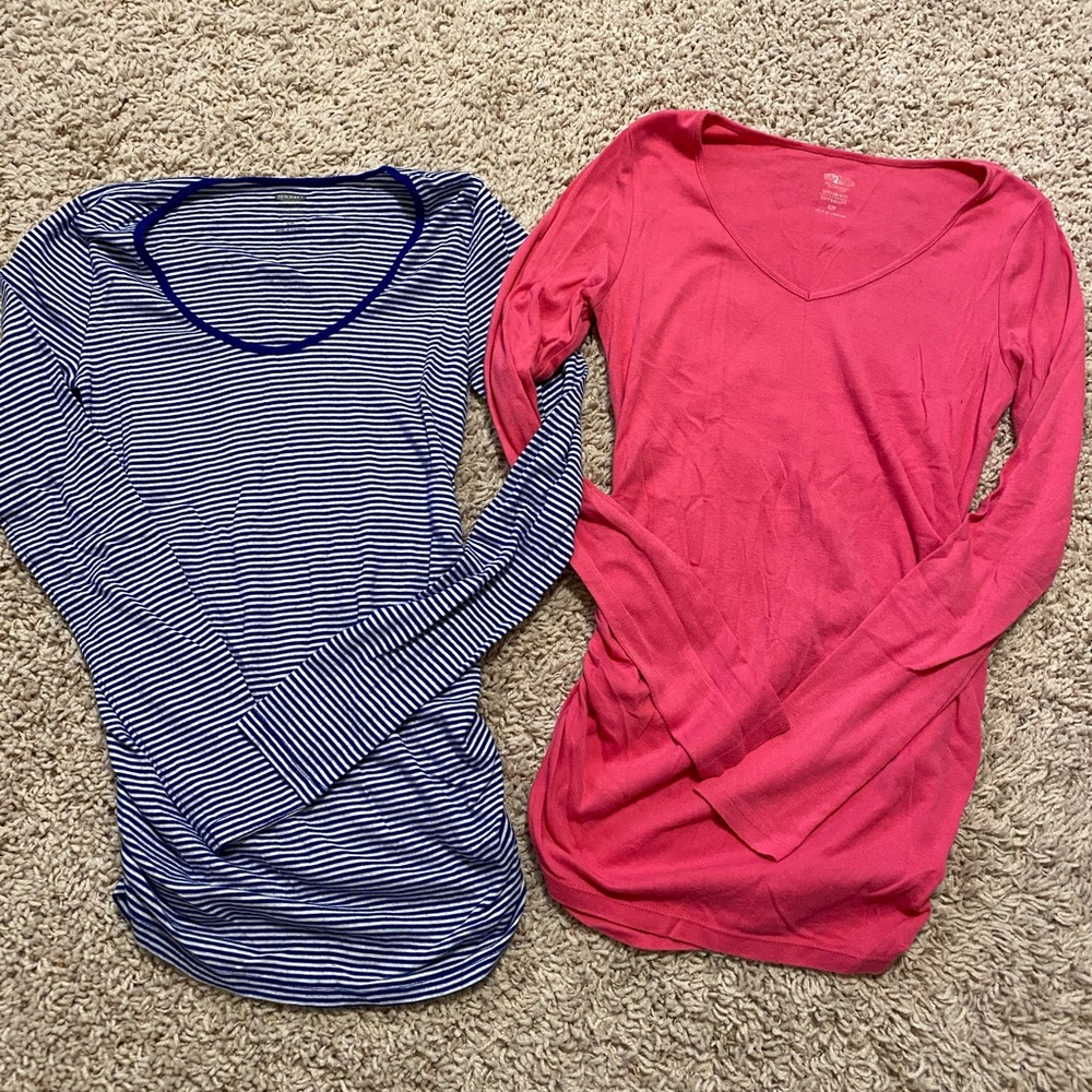 Maternity long sleeve shirts Old Navy size small